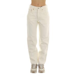 JEANS 501 CROPPED BIANCO